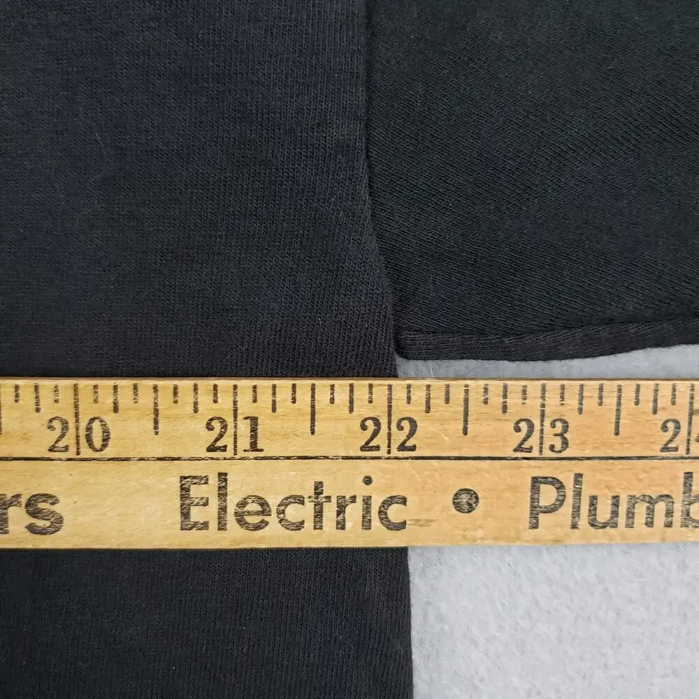 Y2K Campus Chaos Black Graphic Tee Money Good Napster Bad Cop Humor 2000 Size XL - Picture 3 of 8